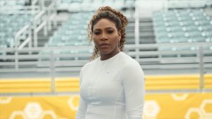 Serena Williams in an ad for Bumble during the Super Bowl.