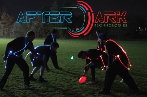 New sports technology, LED flag football Jersey and ball by AfterDarkTechnologies