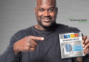 NBA hall of famer Shaquille O'Neal is a spokesman for Icy Hot.