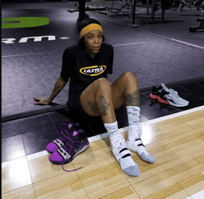WNBA star Cappie Pondexter with her Ultra Ankle ankle brace!
