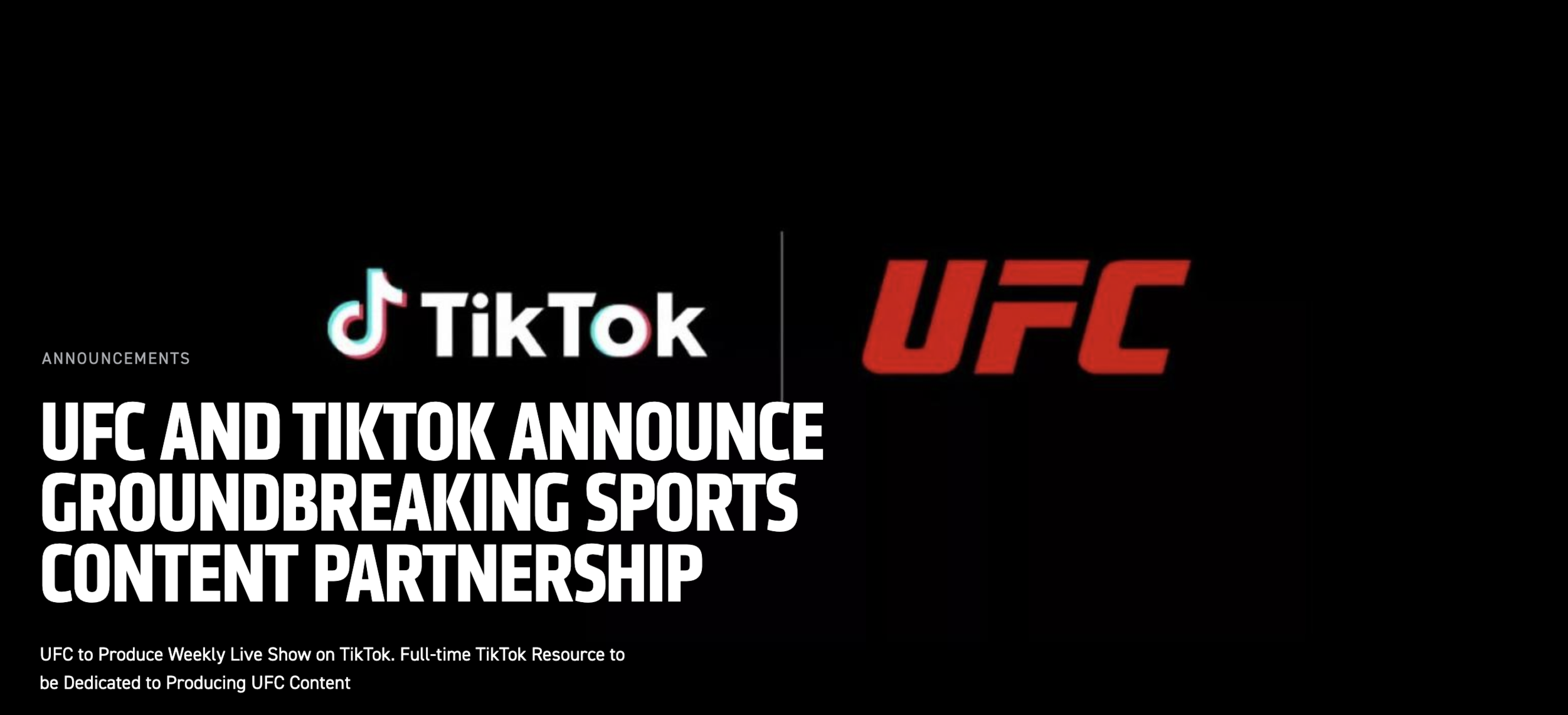 UFC+AND+TIKTOK+ANNOUNCE+GROUNDBREAKING+SPORTS+CONTENT+PARTNERSHIP-2